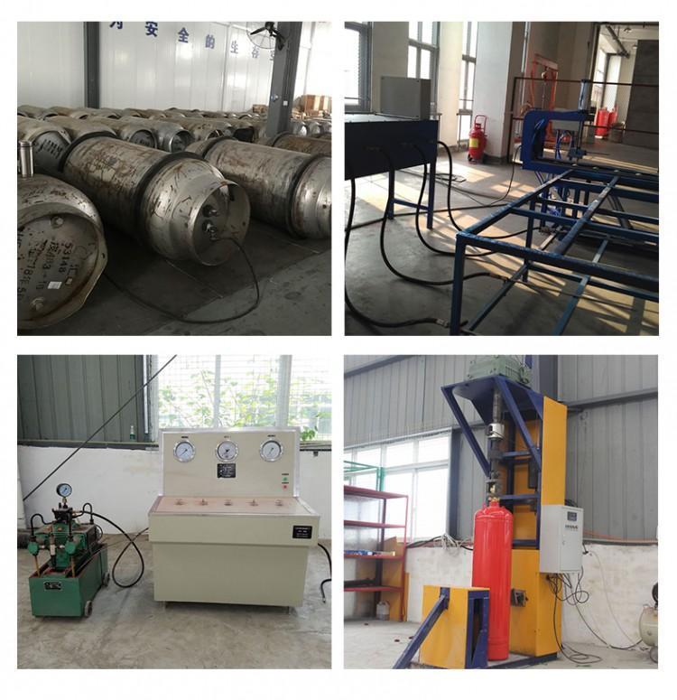 IG541氣體鋼瓶充裝滅火藥劑科現(xiàn)場(chǎng)工作流程